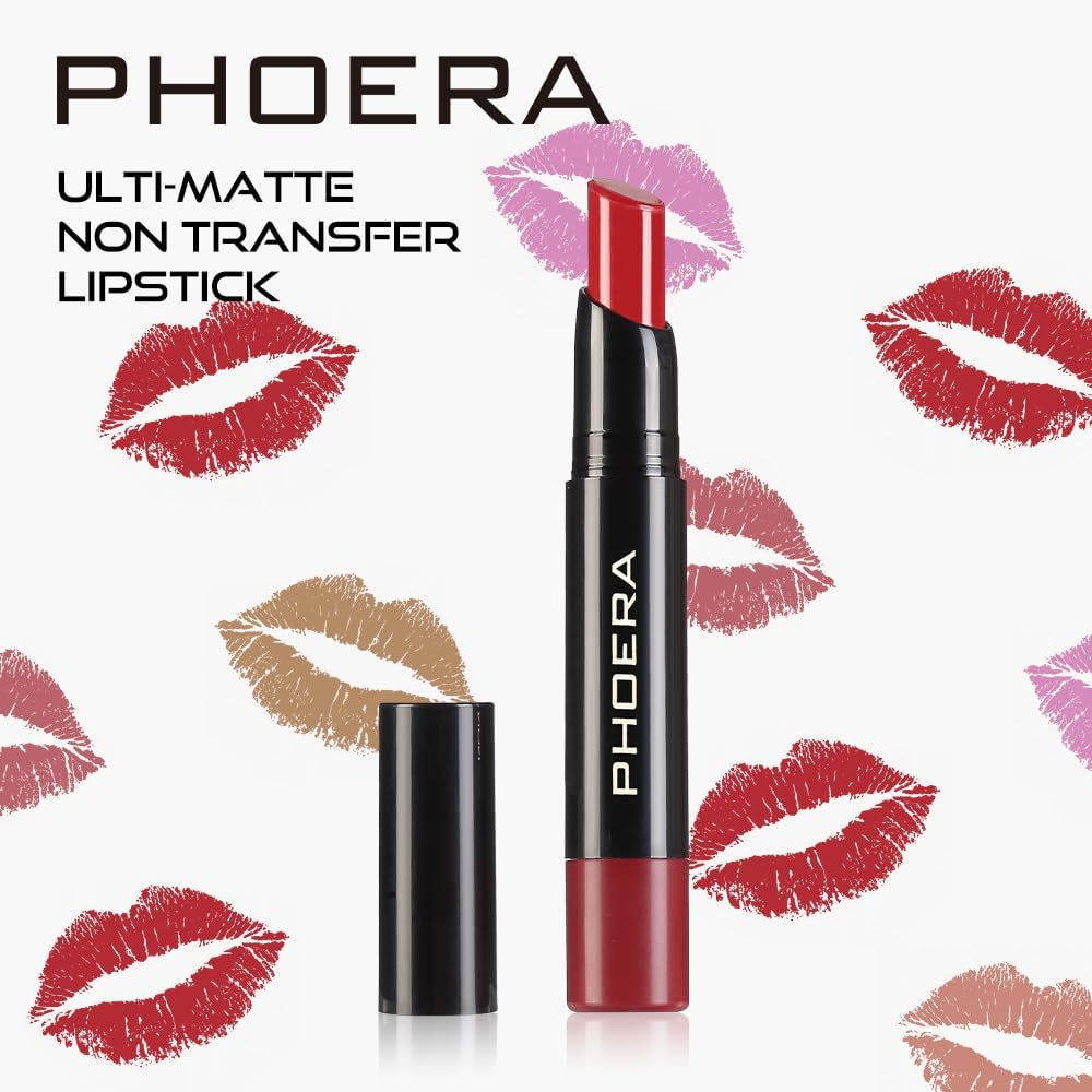 Ultra Matte Lipstick – 24Hr Wear, Waterproof, Smudge-Proof, Hypoallergenic (303 ANNA)
