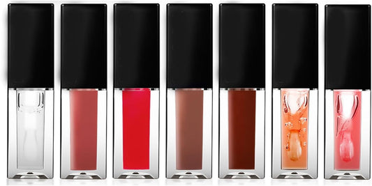 7-Piece Hydrating Lip Glow Oil Set – Moisturizing, Plumping & Long-Lasting