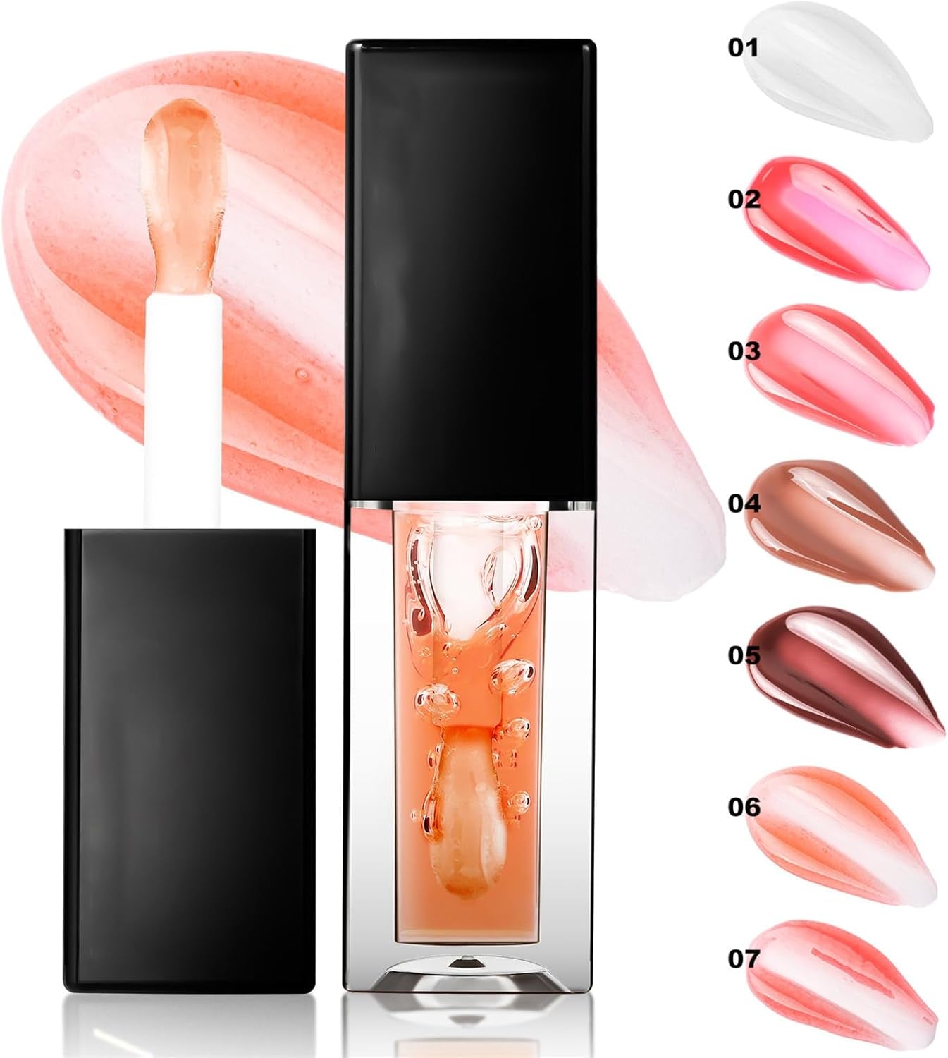 7-Piece Hydrating Lip Glow Oil Set – Moisturizing, Plumping & Long-Lasting