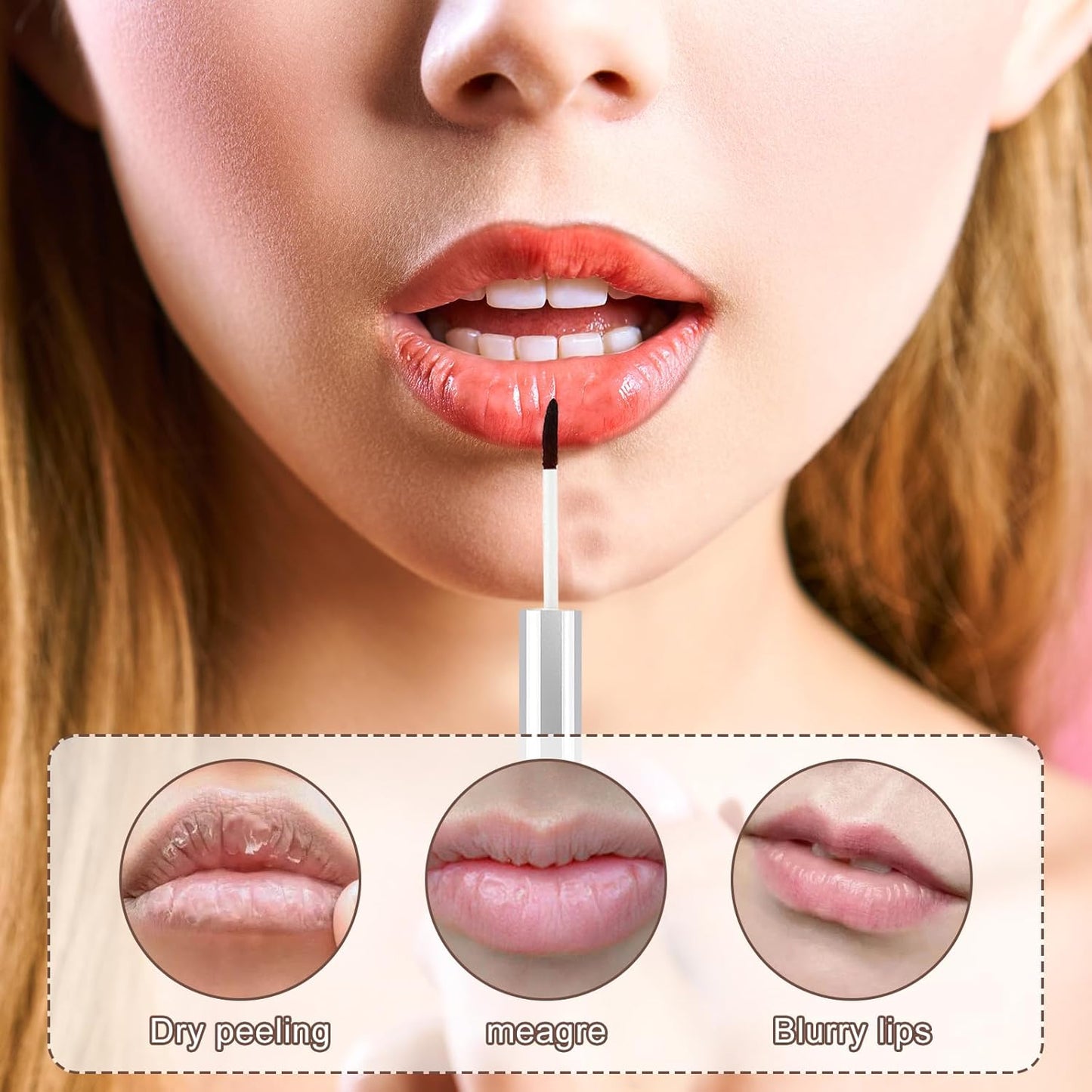 2-Piece Waterproof Lip Liner – Removable, Long-Lasting, Dark Brown