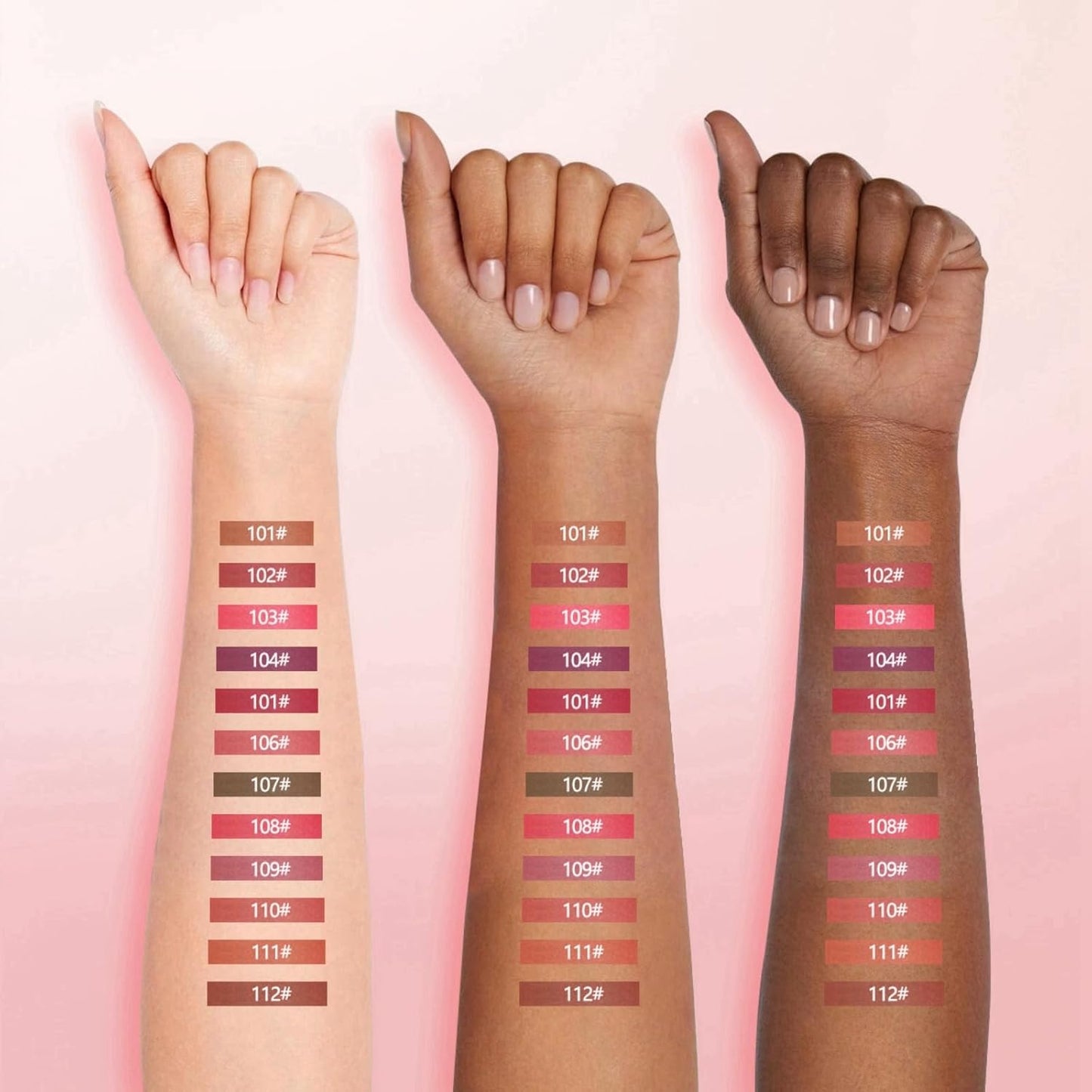 12-Piece Waterproof Lip Liner Set – Matte, Longwear & High-Pigment Nude Shades