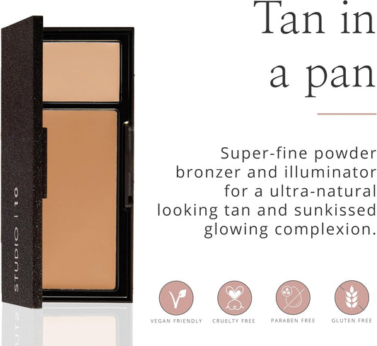 Studio 10 Radiance Glow Bronzer Duo – Natural Sun-Kissed Look for Mature Skin