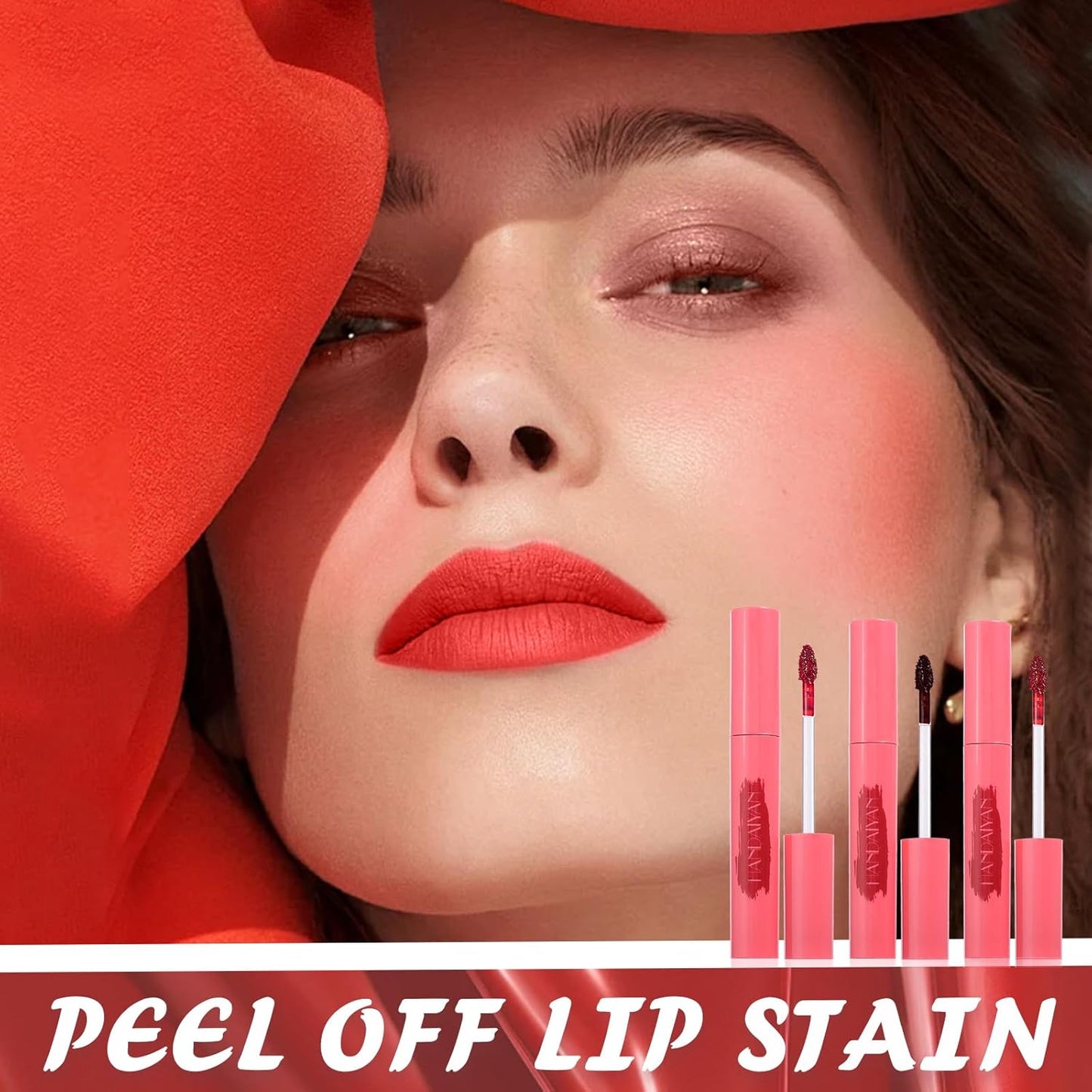 3-Piece Peel-Off Lip Stain Set – Long-Lasting, Matte & Water-Resistant Tint