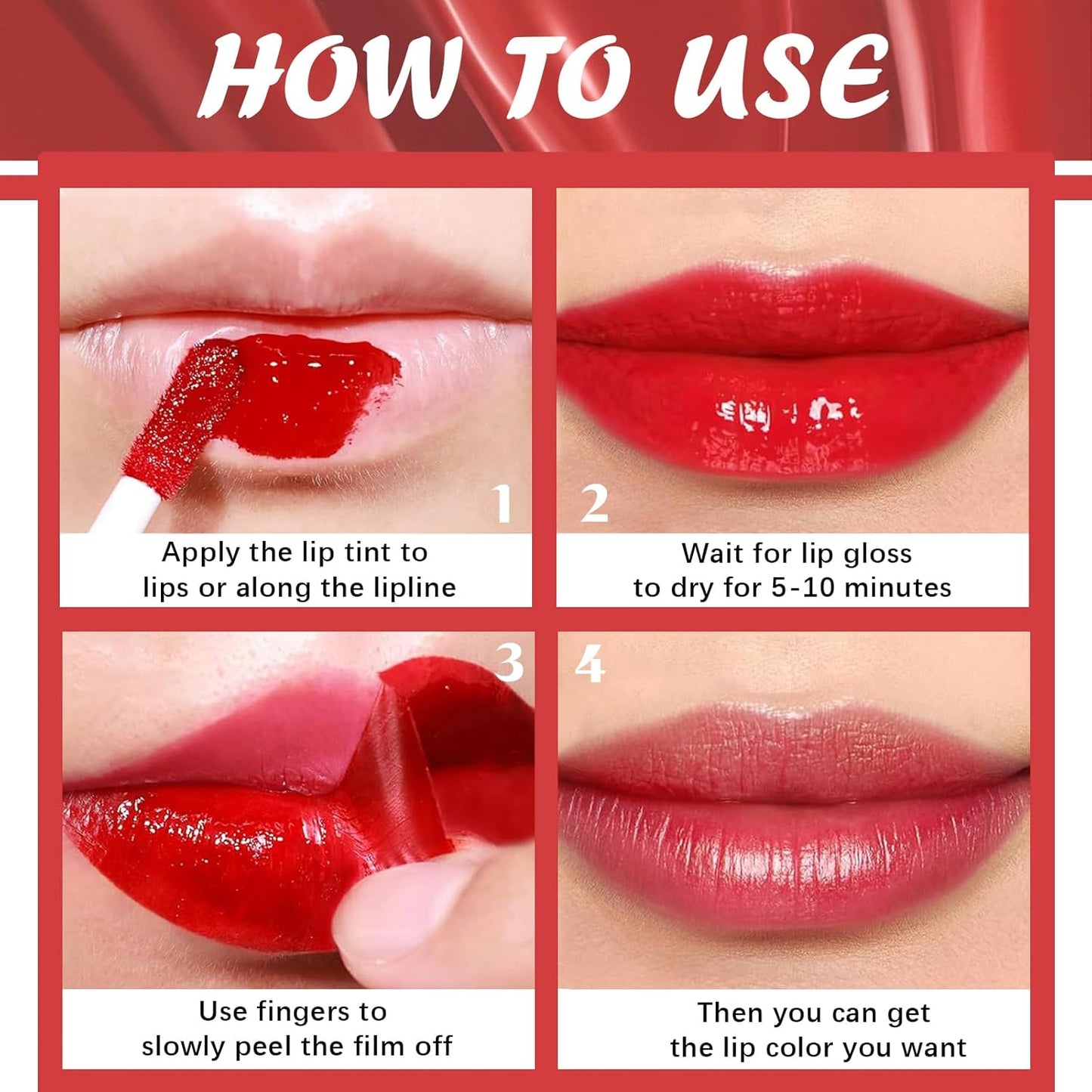 3-Piece Peel-Off Lip Stain Set – Long-Lasting, Matte & Water-Resistant Tint