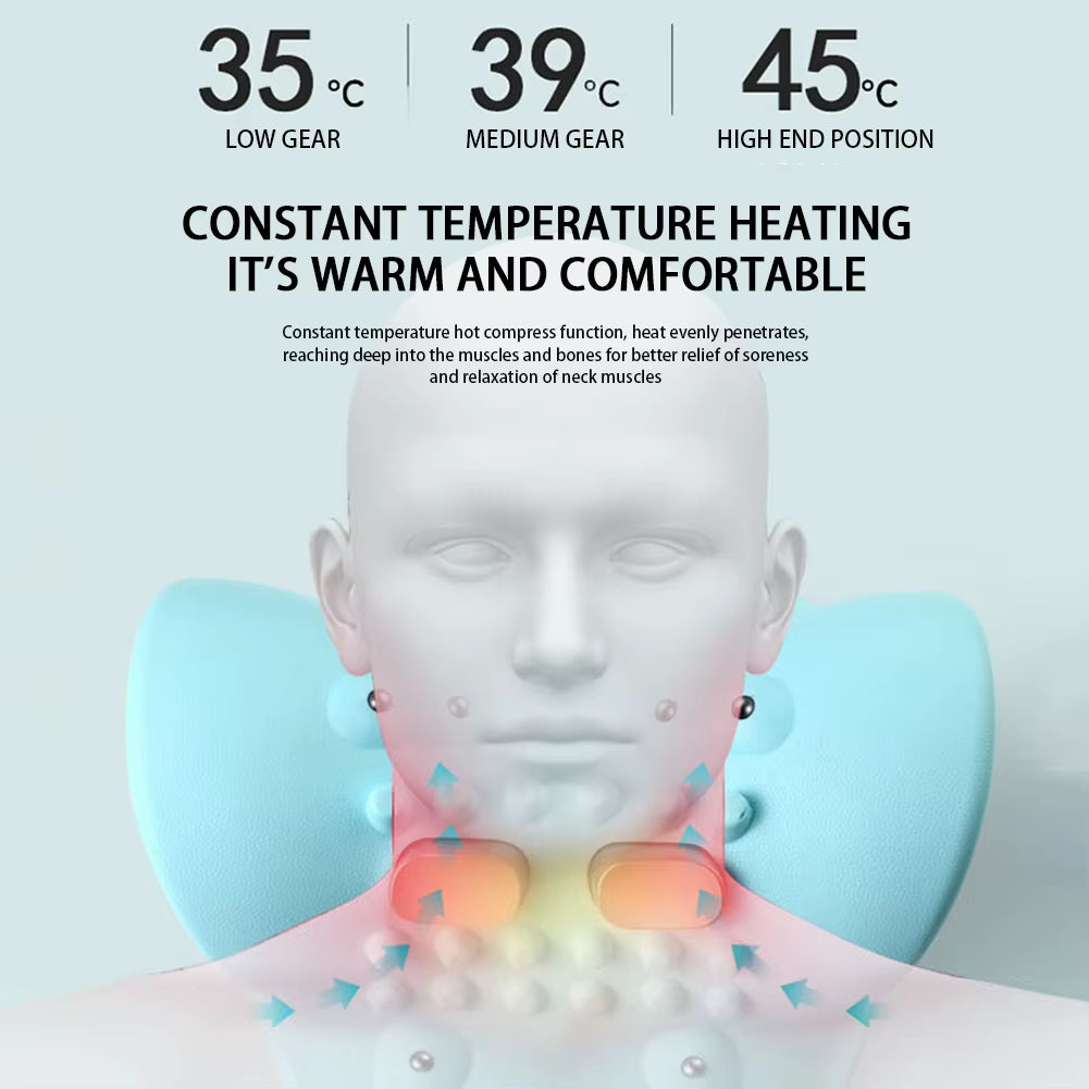 Wireless EMS Heating Neck Pillow – Ergonomic, Acupressure & Pain Relief for Cervical Spine