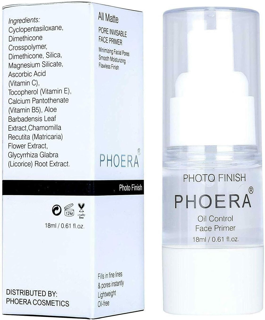 PHOERA Face Primer Make up Primer Makeup Foundation Oil Control Lasting Foundation Primer Base (18 Ml)