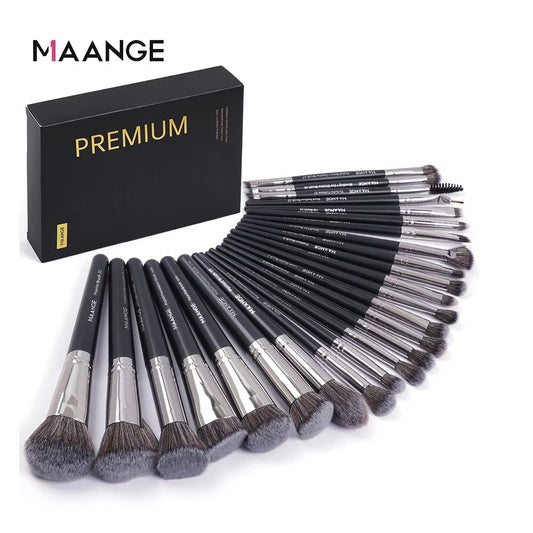 25-Piece Professional Makeup Brush Set – Face & Eye Beauty Brush Gift Box