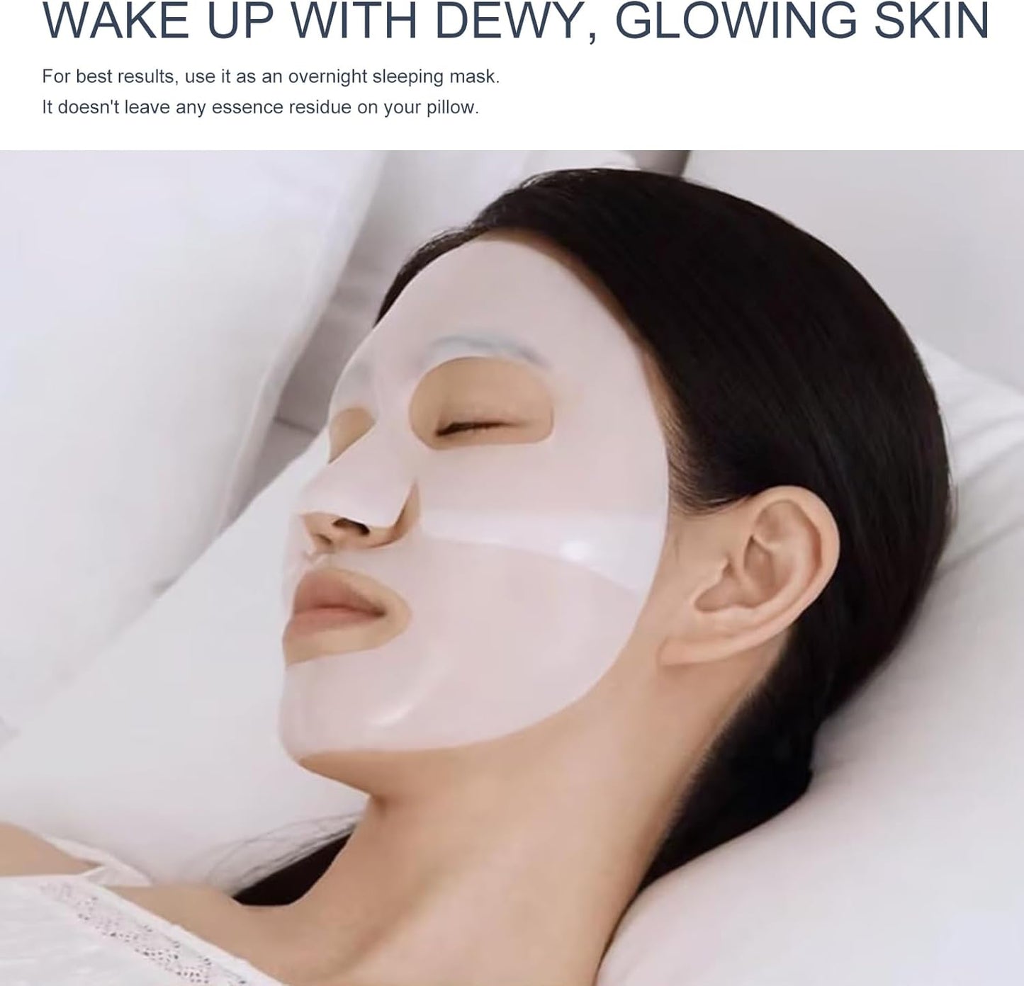 Bio-Dance Collagen Mask Overnight, Bio Collagen Face Mask, Bio-Collagen Real Deep Mask, Collagen Glow Mask, Deep Moisturizing Sleeping Mask, Suitable for All Skin Types (5 Pieces)