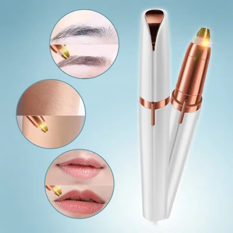 Electric Eyebrow Trimmer – Painless, USB Rechargeable Mini Shaper for Precise Hair Removal