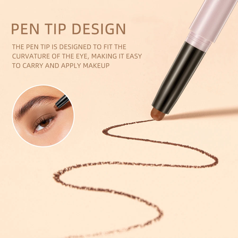 Pearlescent Silkworm  Pen Waterproof  Pencil Glitter Matte Nude Gold Eye Shadow Pen Pigment Cosmetics