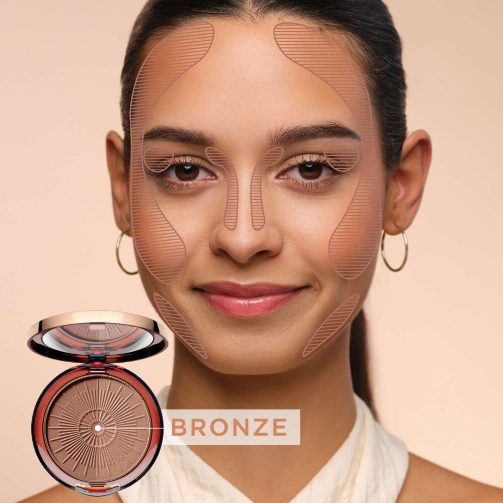Long-Lasting Bronzing Powder Compact – Natural Look, 10g