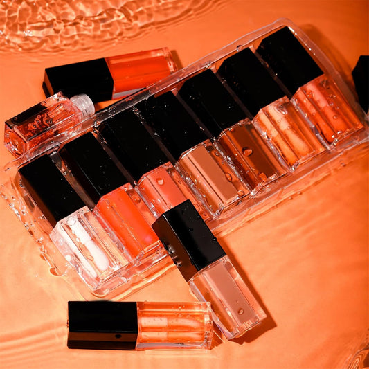 7-Piece Hydrating Lip Glow Oil Set – Moisturizing, Plumping & Long-Lasting