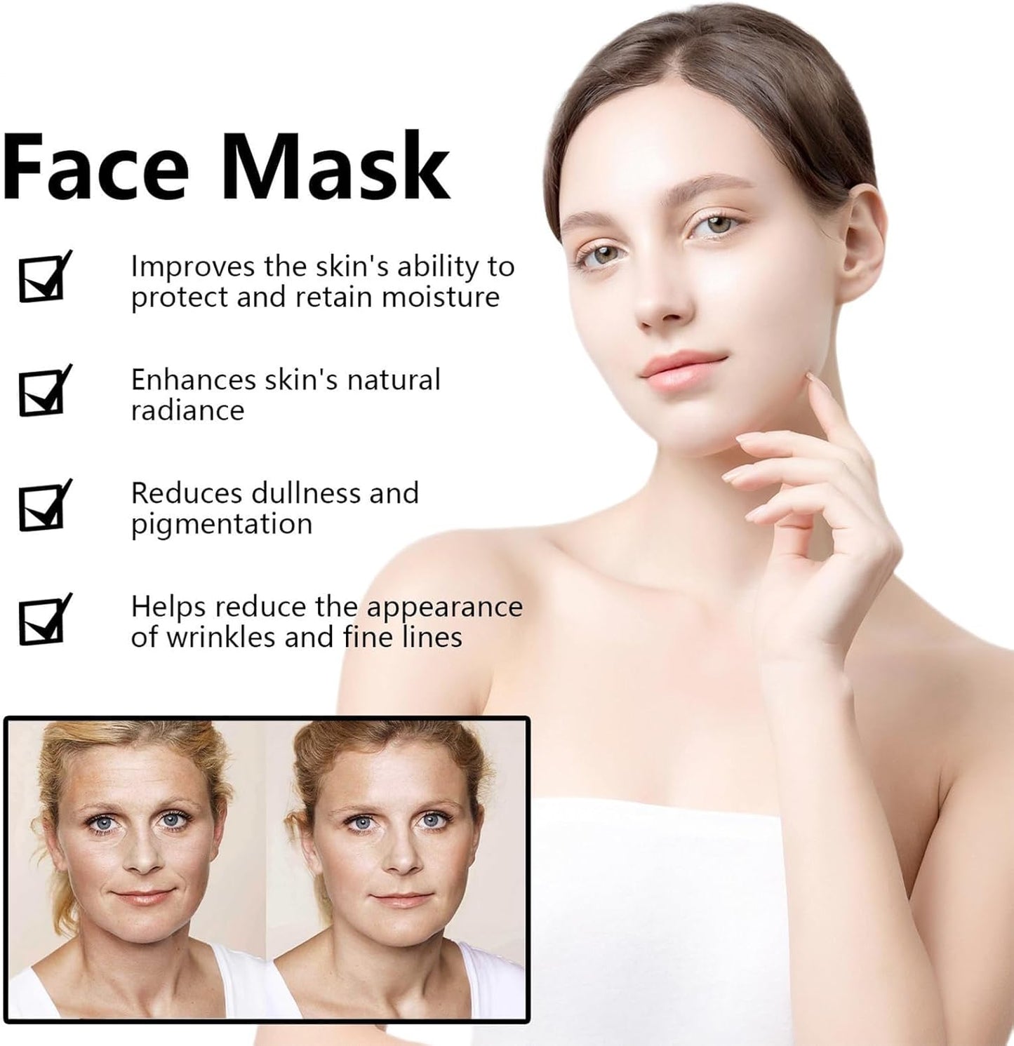 7PCS Collagen Face Masks – Hydrating, Firming, Pore-Refining Overnight Treatment