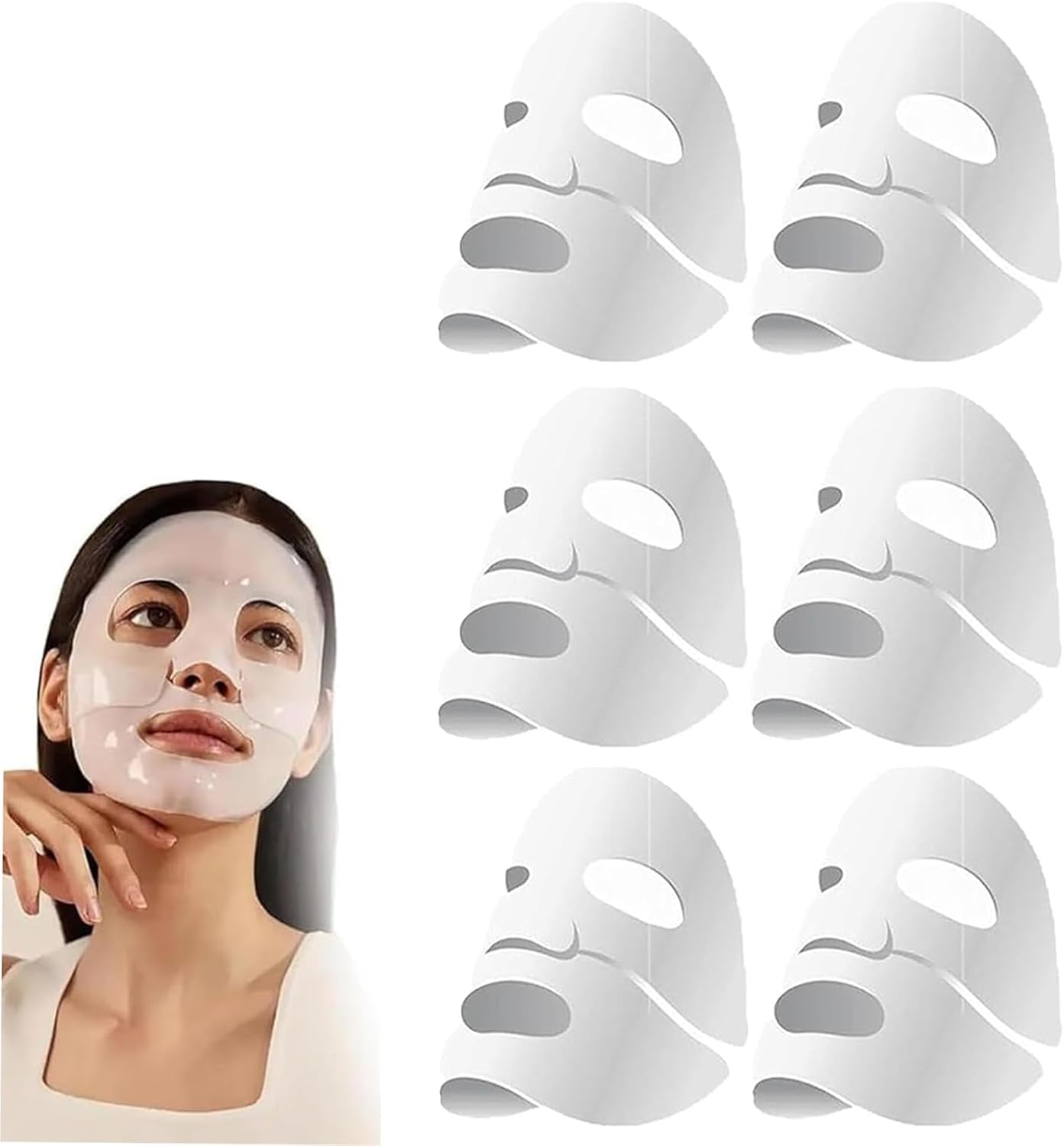 6PCS Deep Collagen Face Masks – Hydrating Overnight Skincare Treatment