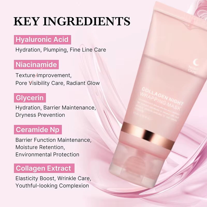 5-Pack Korean Collagen Peel-Off Masks – Firming, Hydrating & Brightening Skincare