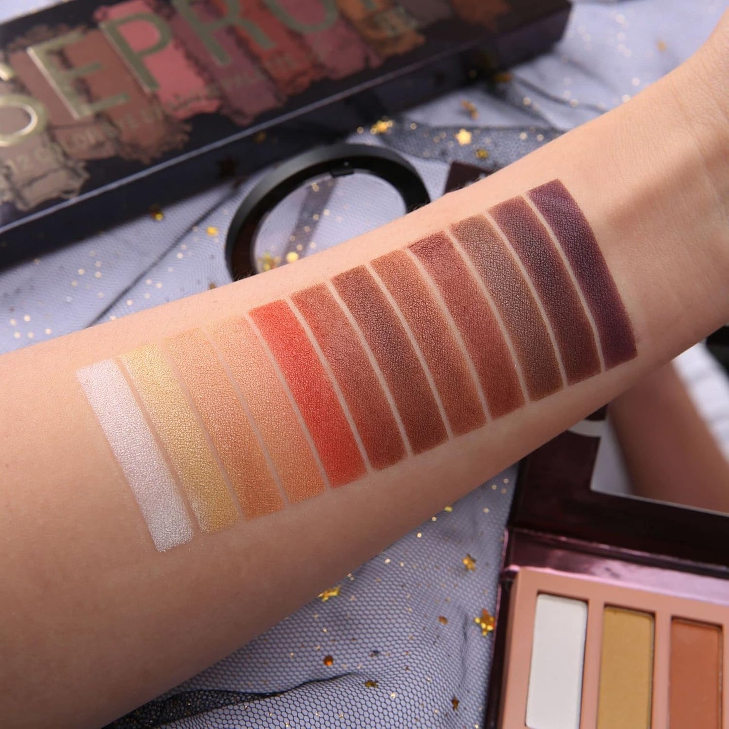 All-in-One Makeup Set – Eyeshadow, Foundation, Primer, Lipsticks, Eyebrow Kit & More (Set A)