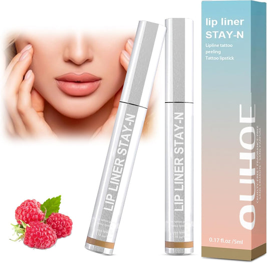 2-Piece Waterproof Lip Liner – Removable, Long-Lasting, Dark Brown