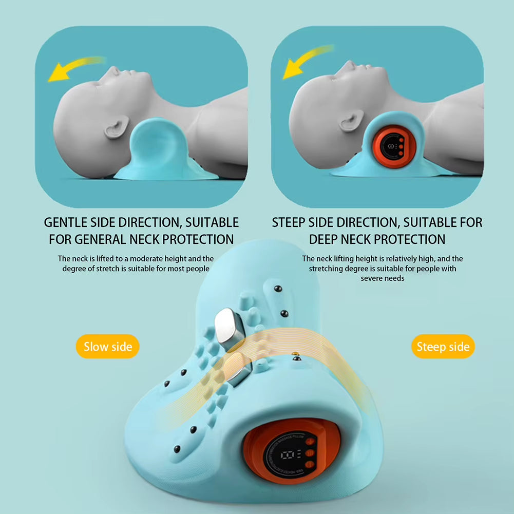 Wireless EMS Heating Neck Pillow – Ergonomic, Acupressure & Pain Relief for Cervical Spine