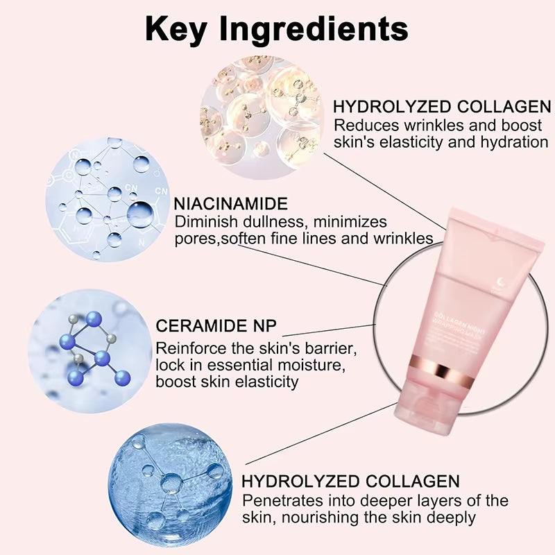 5-Pack Korean Collagen Peel-Off Masks – Firming, Hydrating & Brightening Skincare